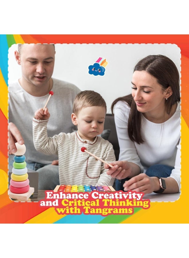 GTSOL Montessori Toys for 3–6 Year Old Boys & Girls – 6PCS Wooden Educational Learning Toys Set for Toddlers & Preschool Kids, Early Development Baby Toys, Birthday Gift for Ages 3 4 5 6+ - Image 5